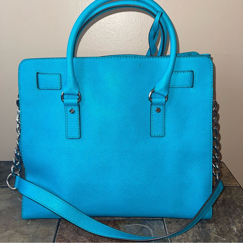 Michael Kors Turquoise Satchel Bag - Picture 2 of 6